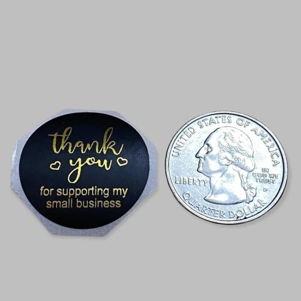 40 Small Thank You Stickers! (Quarter Size)
